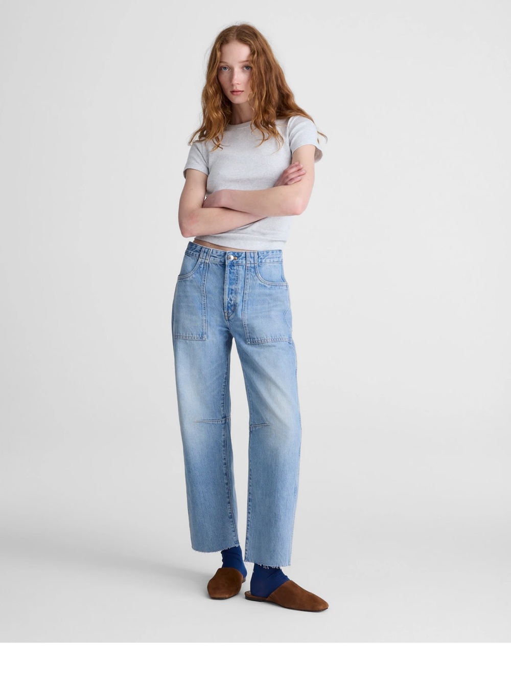 Madewell The Darted Barrel Leg Jean